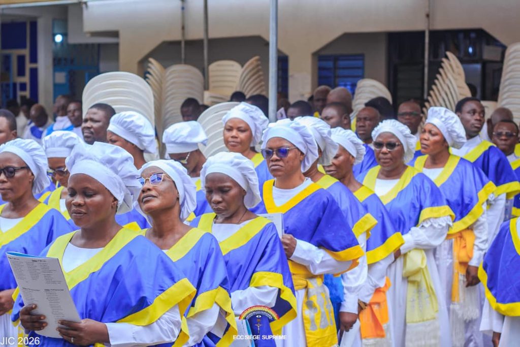 Participants à la 9ᵉ édition de la Journée Internationale de la Chorale réunis au Saint Siège de l’Église du Christianisme Céleste lors du culte d’action de grâce du 5 septembre 2026.